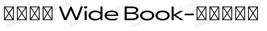 未來熒黑 Wide Book字体转换